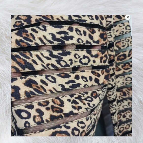 🐆 Ark & Co Animal Print Cropped Jacket – Size L (M/L Fit) 🐆 - Picture 4 of 9